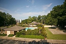 Outdoor pool located in the heart of FMU