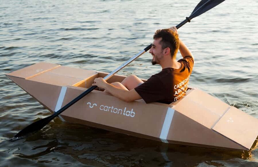 Build boat with cardboard ~ Merale